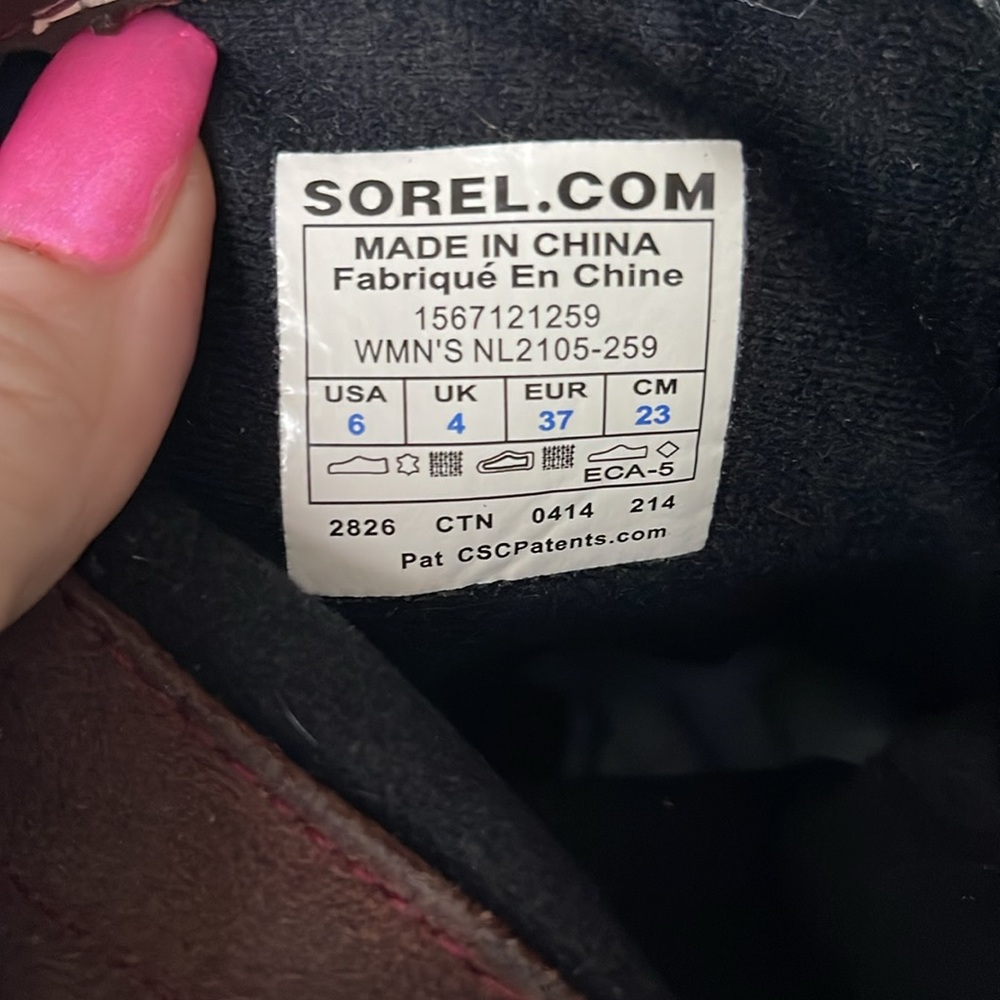 SOREL Brown Slimshortie Boots - Picture 10 of 12